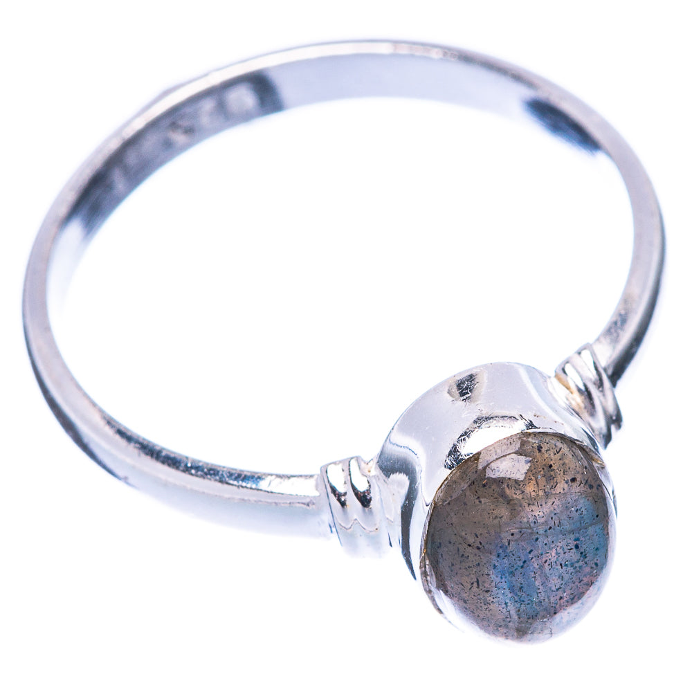 Labradorite 925 Sterling Silver Ring Size 8 (925 Sterling Silver) R5298