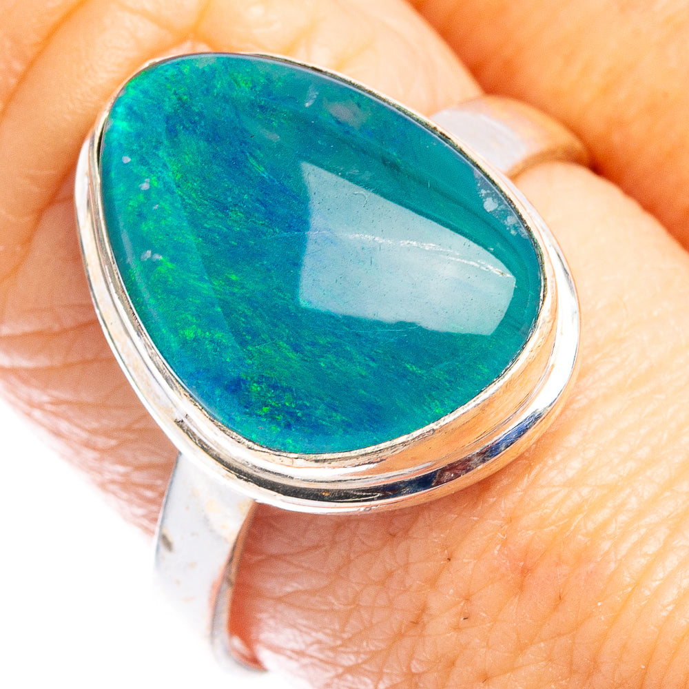 Rare Triplet Opal Ring Size 9 (.925 Sterling Silver)
