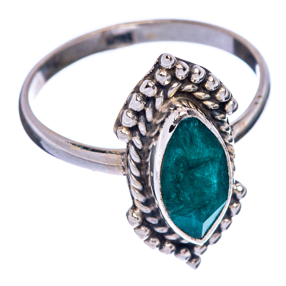 Emerald Dainty Ring Size 5.75 (925 Sterling Silver) R145646