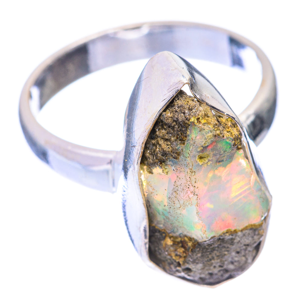 Rough Ethiopian Opal Ring Size 6 (925 Sterling Silver) R140954