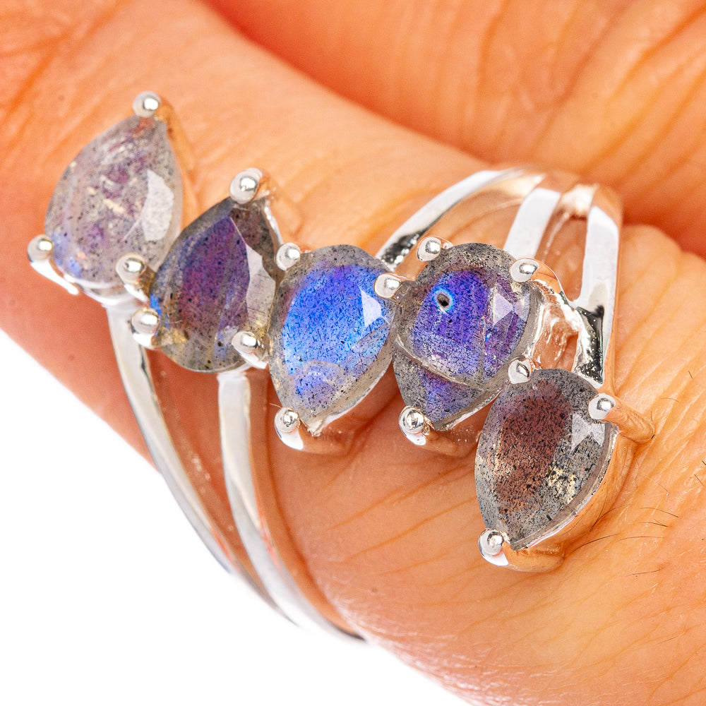 Labradorite Ring Size 6.75 (925 Sterling Silver) R1308