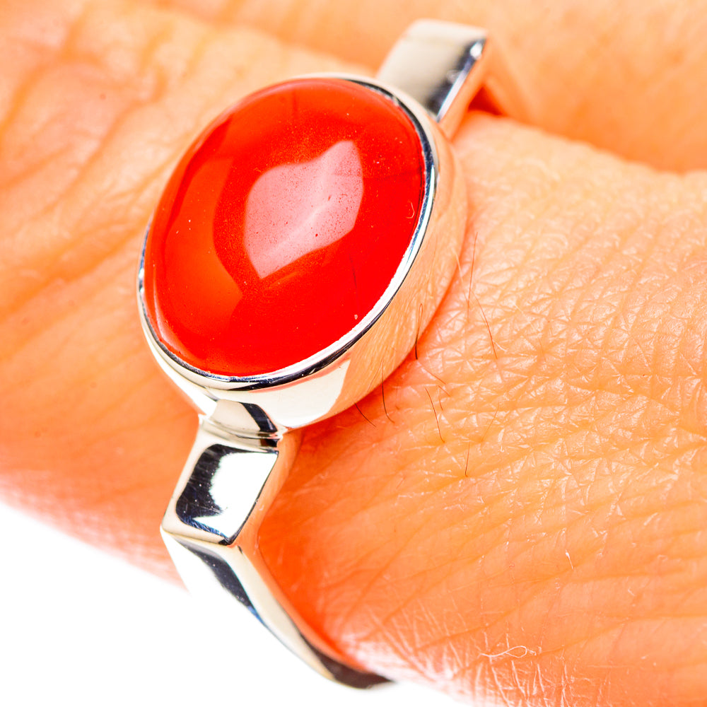 Premium Carnelian Ring Size 8 (925 Sterling Silver) RING138053