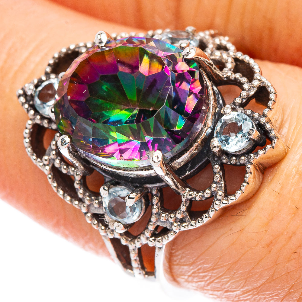 Mystic Topaz Ring Size 7.5 (925 Sterling Silver) R2454