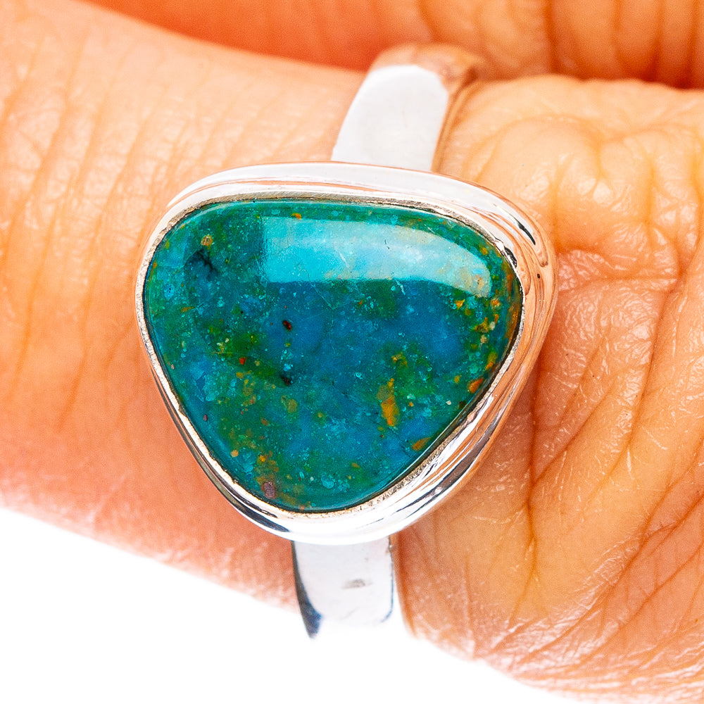 Chrysocolla Ring Size 6 (925 Sterling Silver) R5074