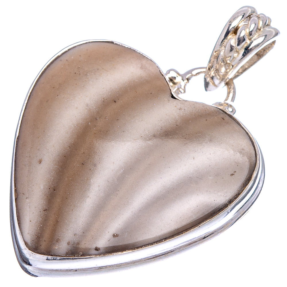 Striped Flint Pendant 1 5/8" (.925 Sterling Silver)