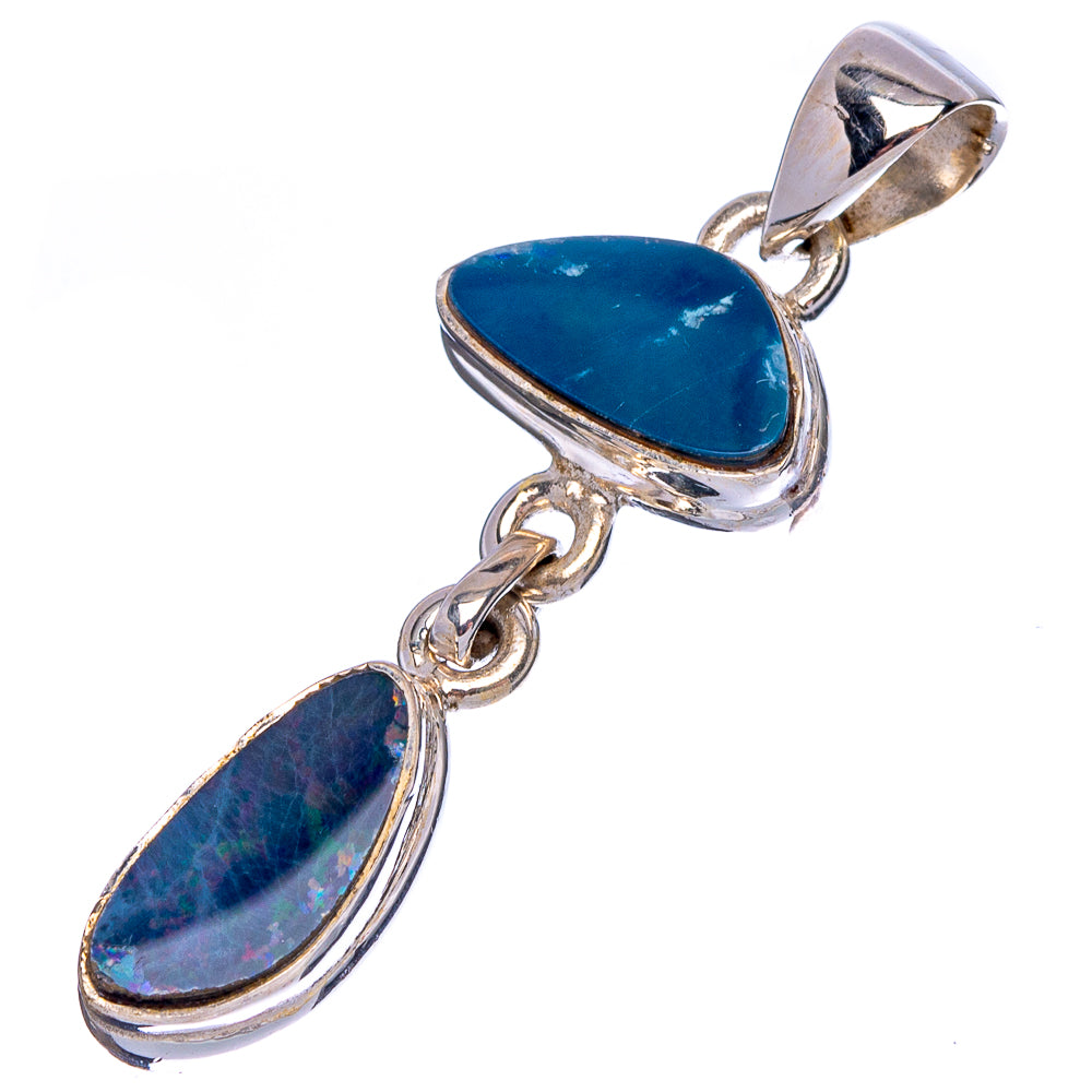 Rare Doublet Opal Pendant 1 3/4" (.925 Sterling Silver)