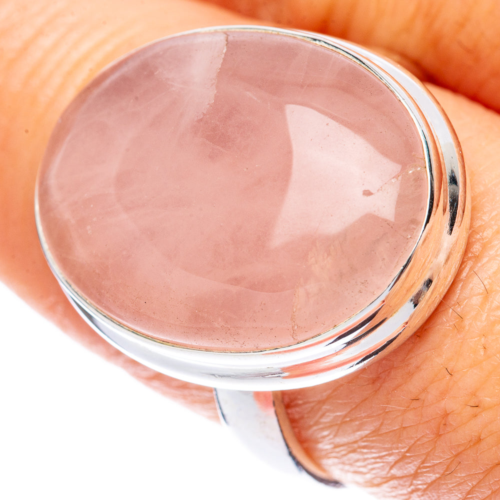 Rose Quartz Ring Size 9.5 (925 Sterling Silver) R2065