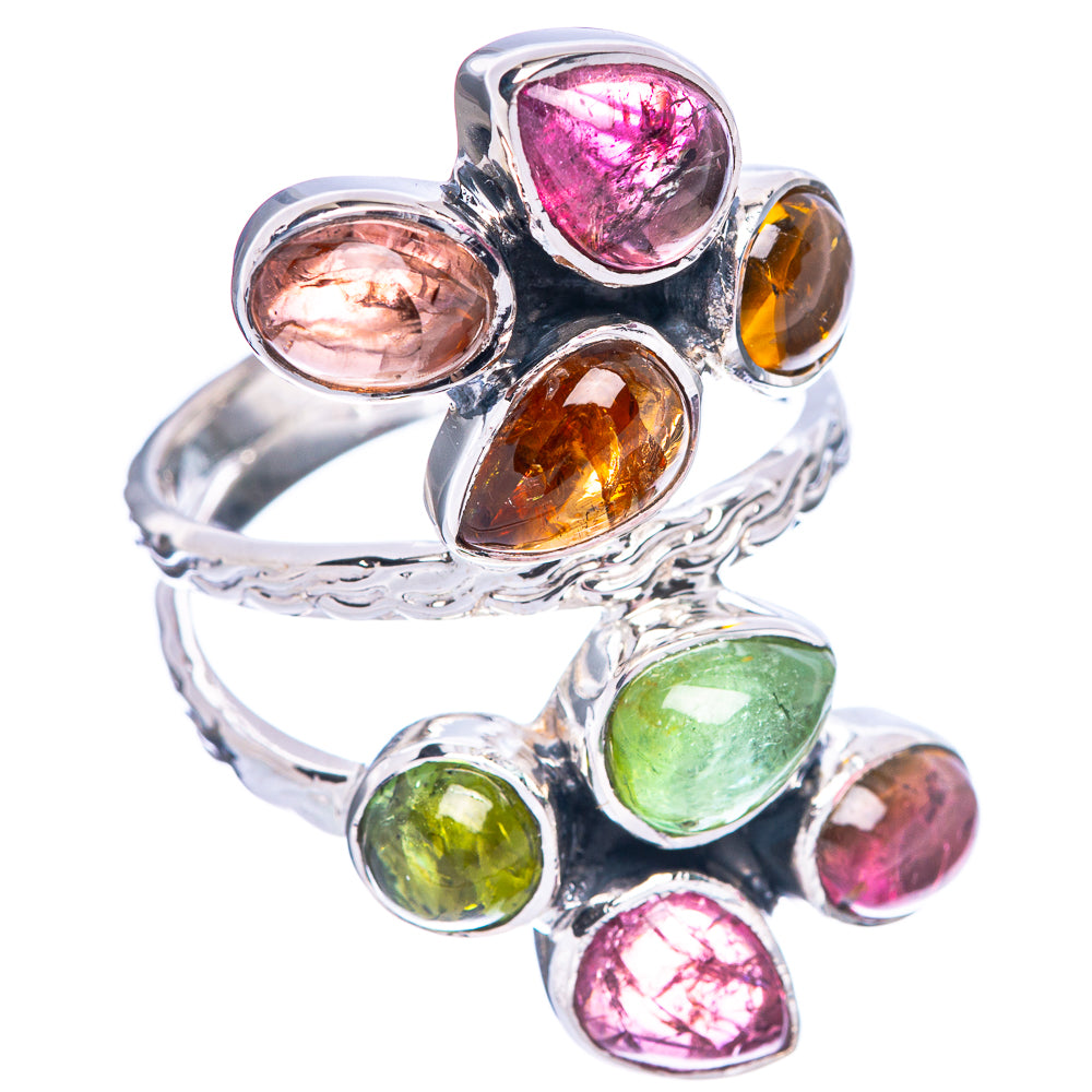 Signature Natural Tourmaline Ring Size 8.75 (925 Sterling Silver) R1785