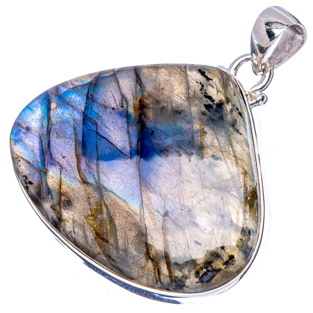 Labradorite Pendant 1 5/8" (925 Sterling Silver) P43038