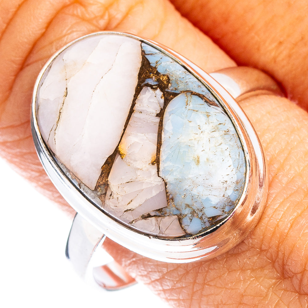 Pink Spiny Oyster Turquoise Ring Size 11 (.925 Sterling Silver)
