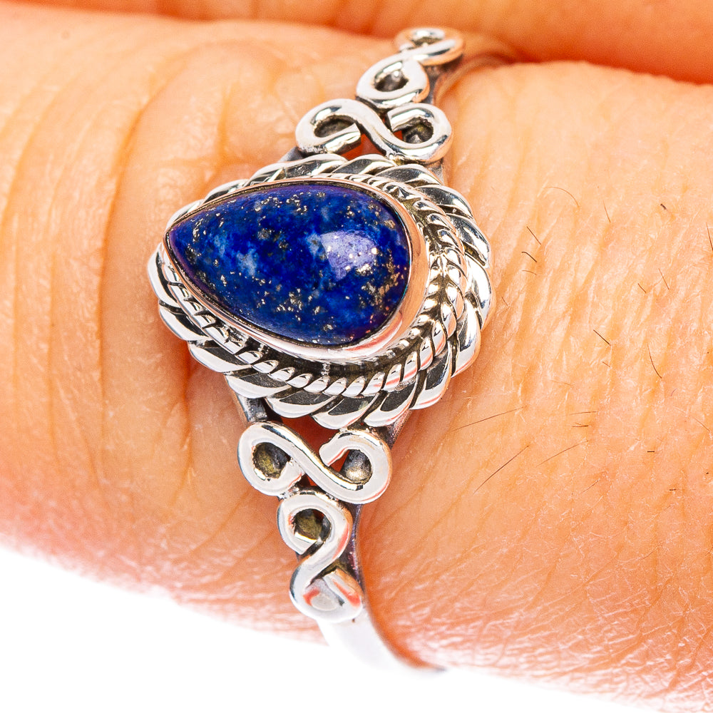 Lapis Lazuli Dainty Ring Size 9 (925 Sterling Silver) R147120