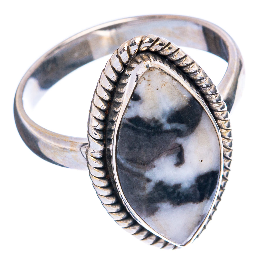 Zebra Jasper Ring Size 7.75 (925 Sterling Silver) R4936