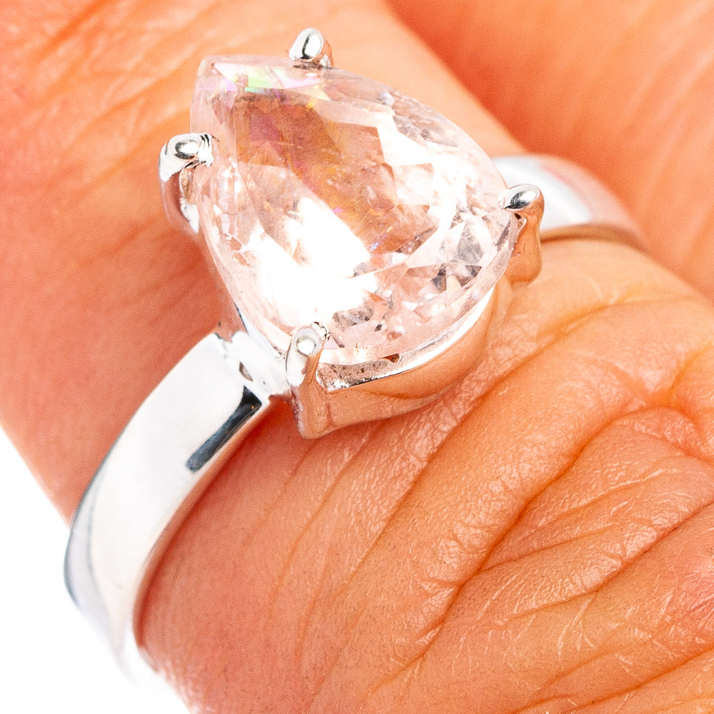 Rare Morganite Ring Size 5.75 (.925 Sterling Silver)