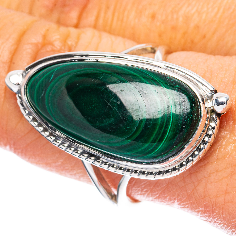Premium Malachite 925 Sterling Silver Ring Size 9 Ana Co R3623