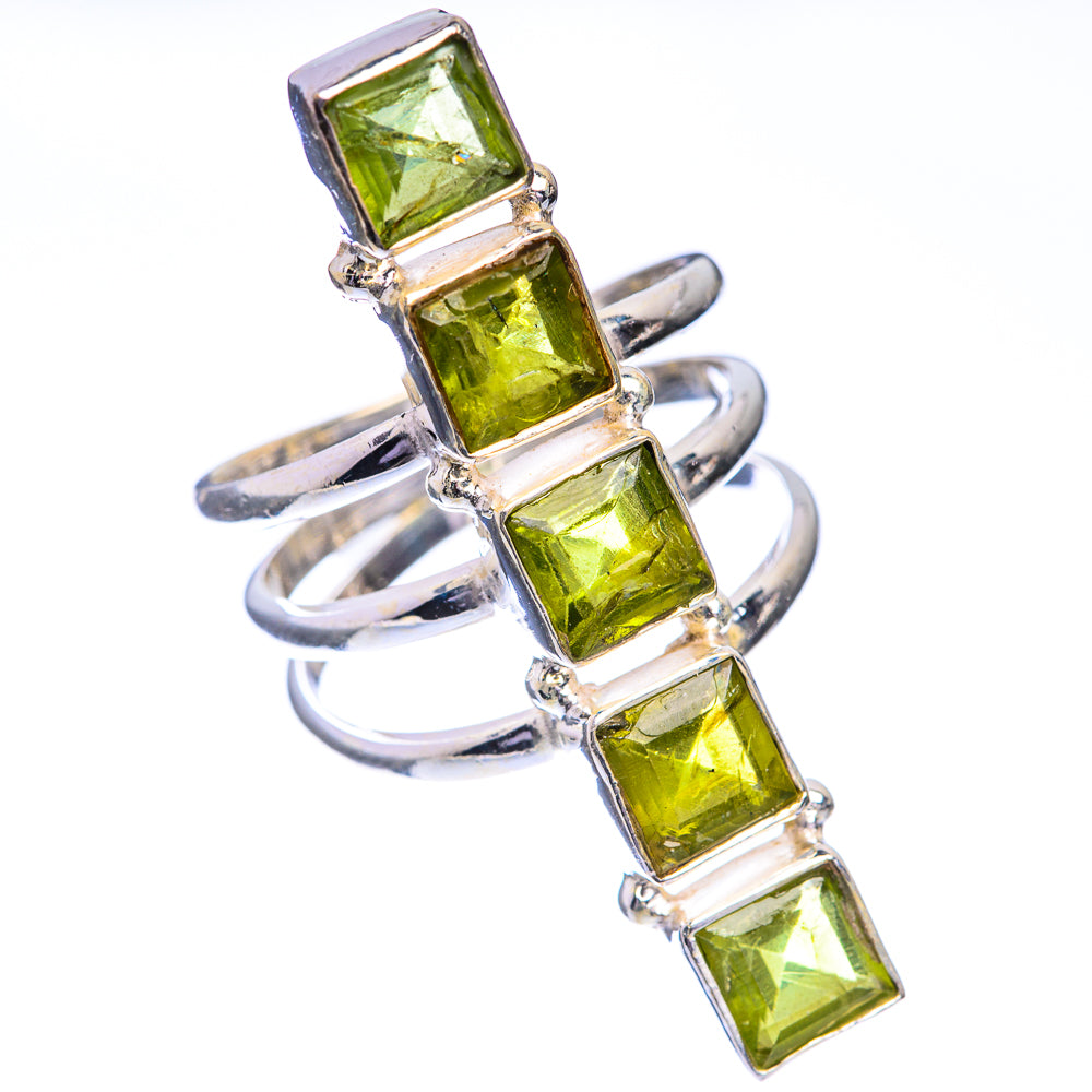 Large Peridot Ring Size 8.5 (925 Sterling Silver) RING143331