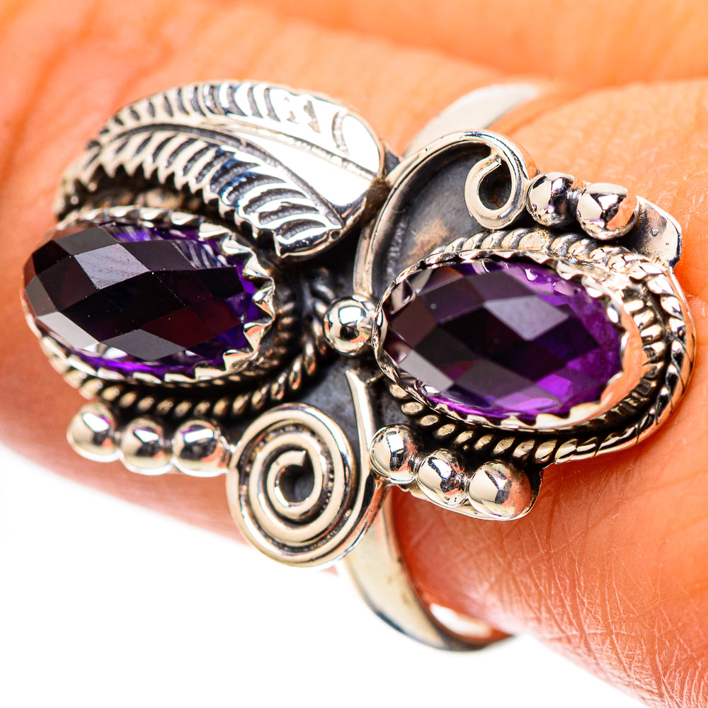 Faceted Amethyst Ring Size 9 (925 Sterling Silver) RING138856