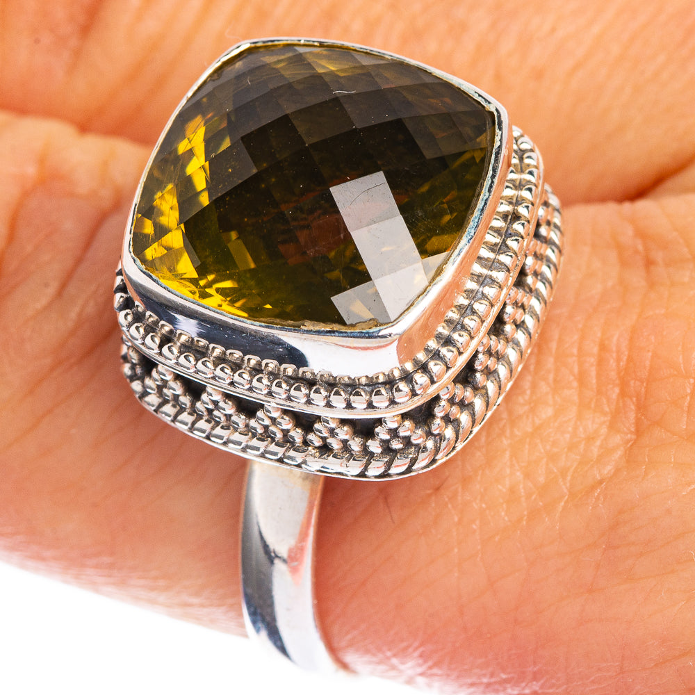 Faceted Citrine Ring Size 9.75 (925 Sterling Silver) R144283