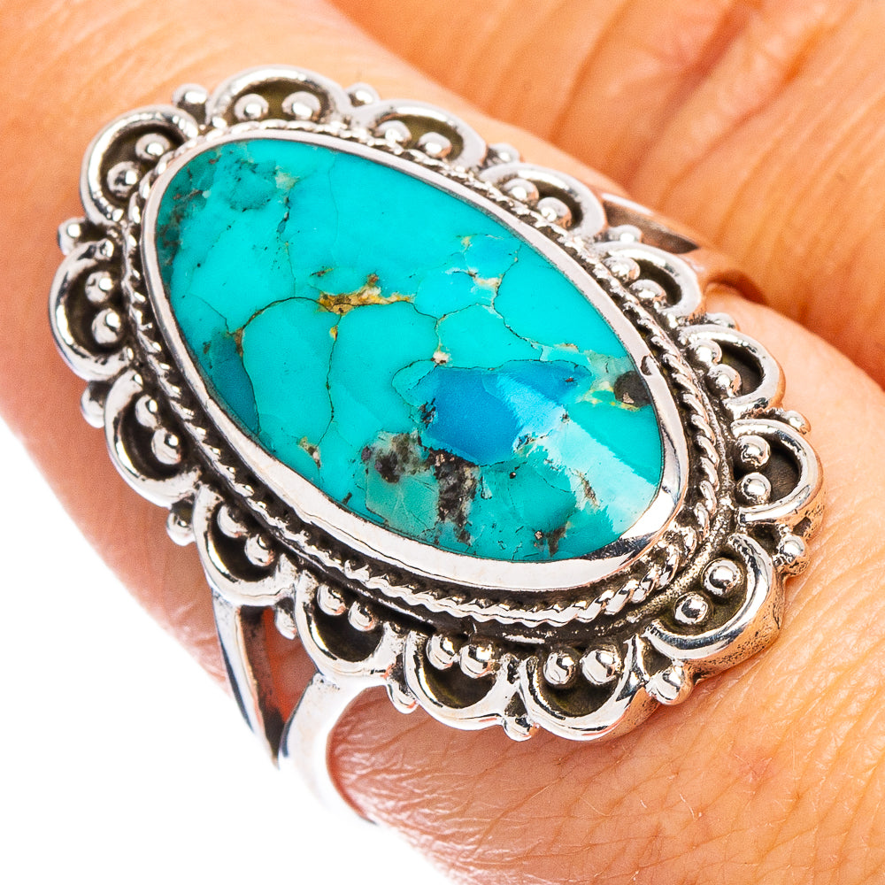 Arizona Turquoise Ring Size 8.75 (.925 Sterling Silver)