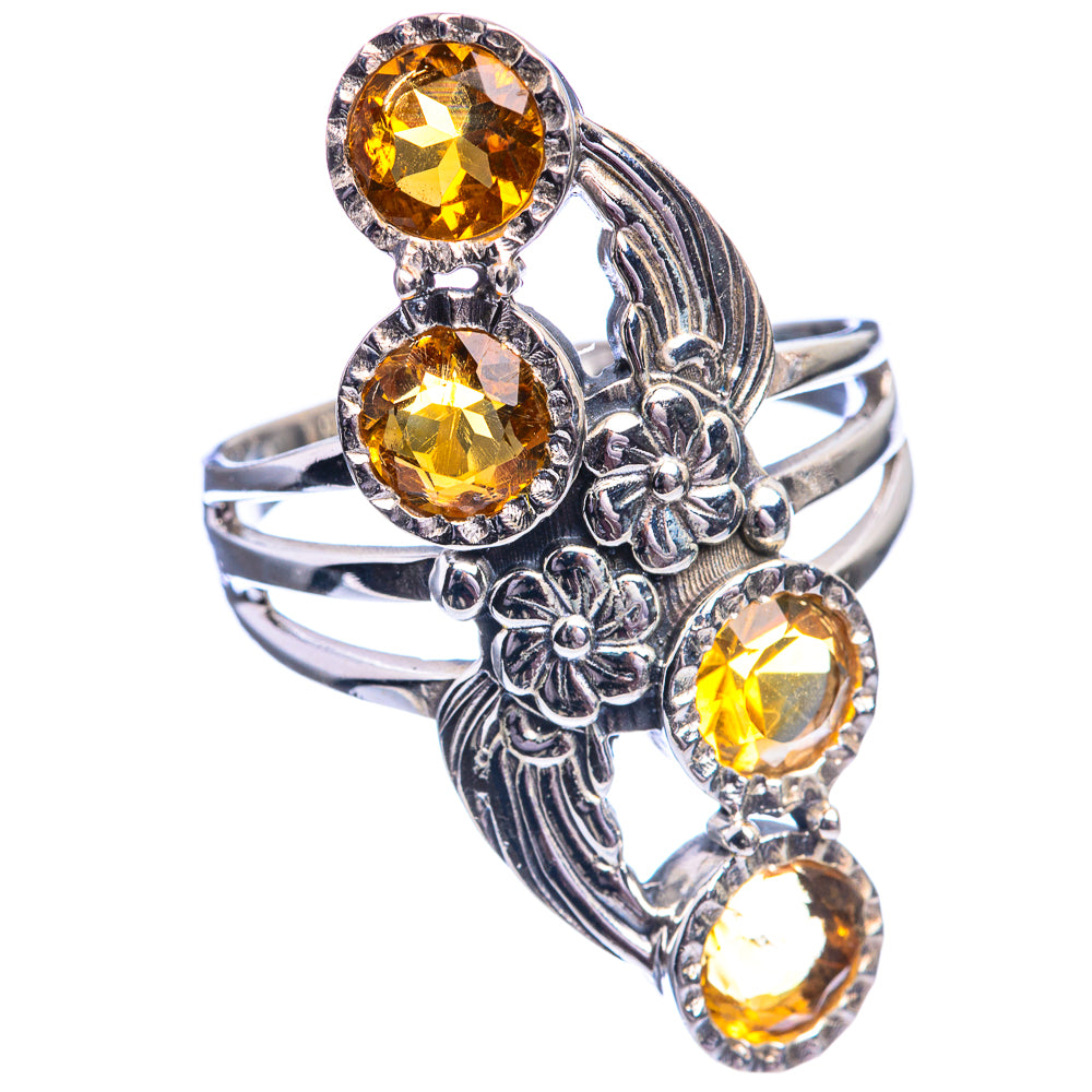 Faceted Citrine Ring Size 10.75 (925 Sterling Silver) R142287