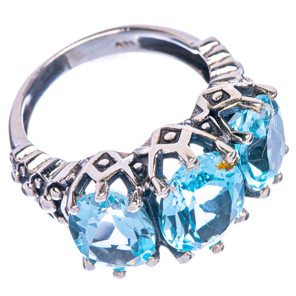 Blue Topaz Ring Size 5.75 (925 Sterling Silver) R147172