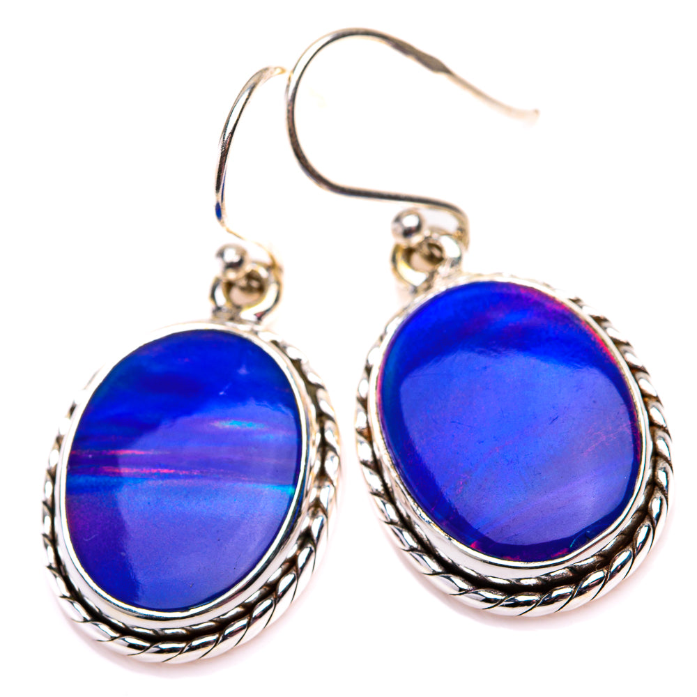 Aura Opal Earrings 1 3/8" (925 Sterling Silver) EARR432185