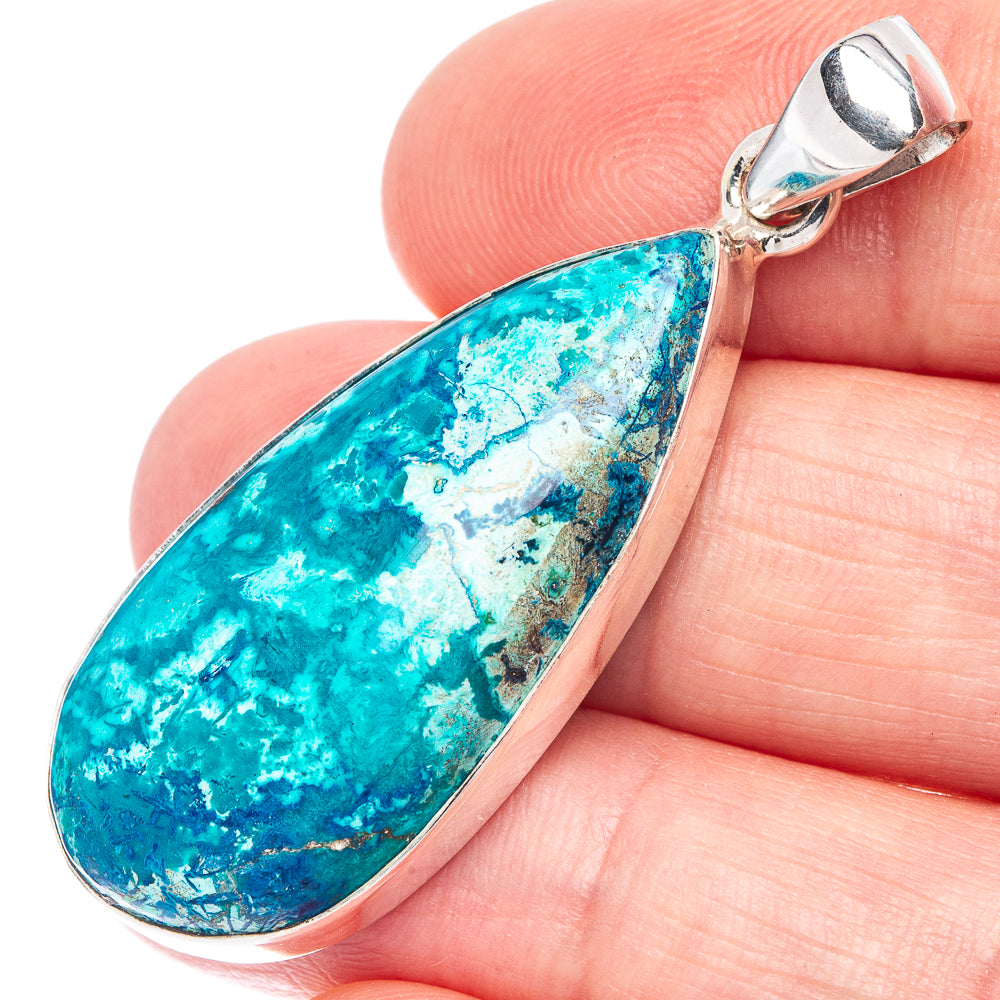 Shattuckite Pendant 1 3/4" (925 Sterling Silver) P44490