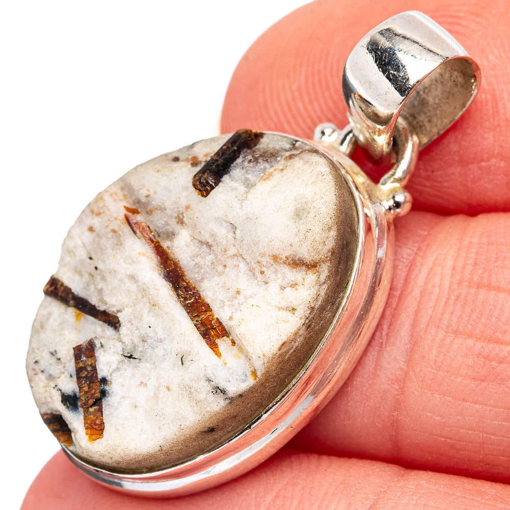 Astrophyllite Pendant 1 1/4" (.925 Sterling Silver)