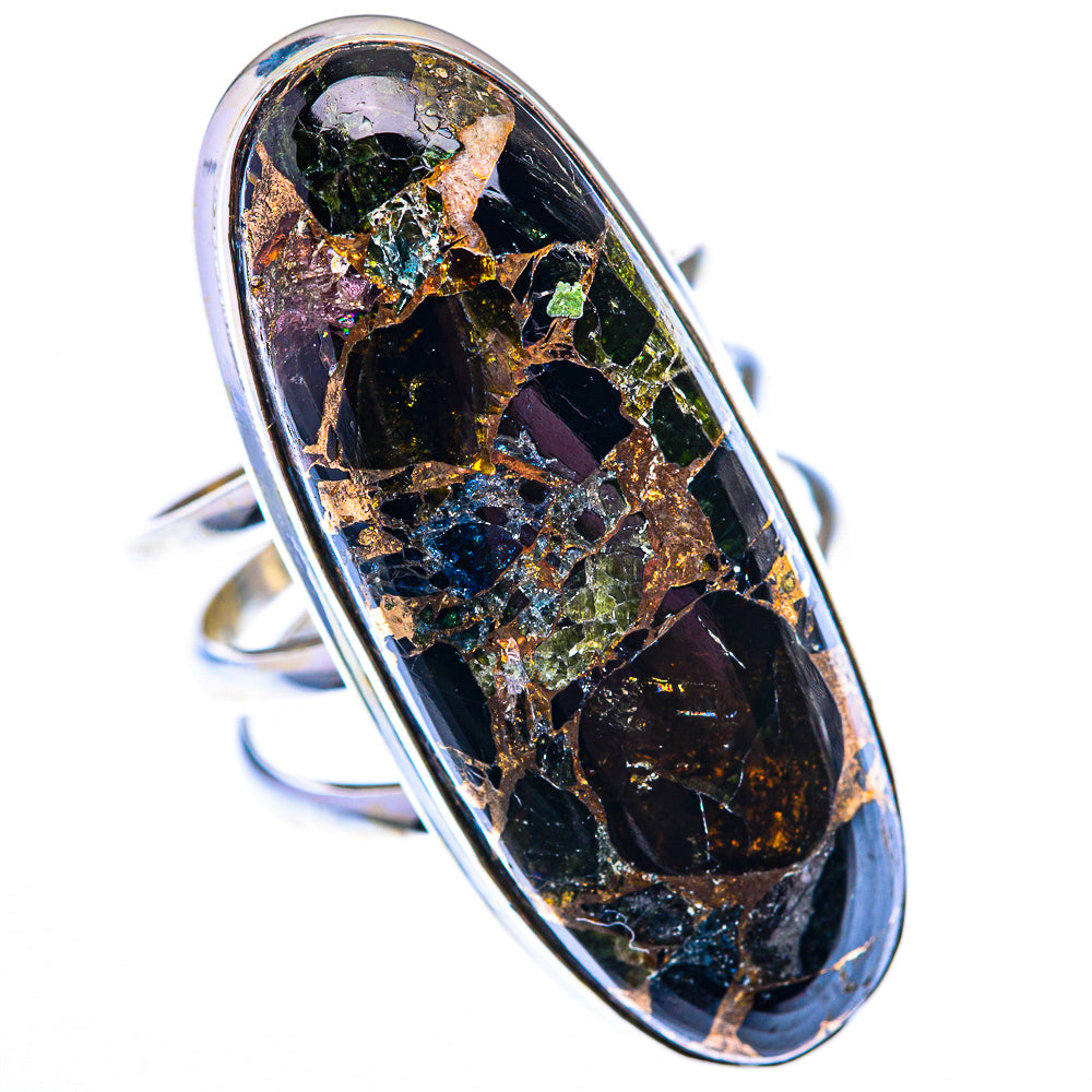 Large Mohave Black Onyx Ring Size 8.25 (925 Sterling Silver) RING140191