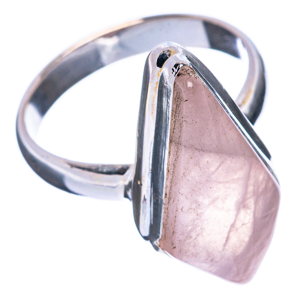 Rose Quartz Ring Size 6.75 (925 Sterling Silver) R2937