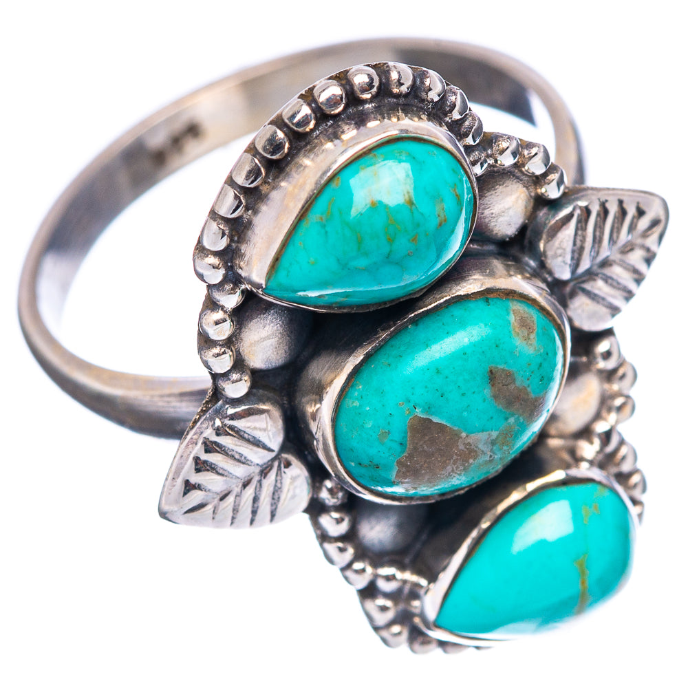 Mojave Turquoise Ring Size 6 Adjustable (.925 Sterling Silver)