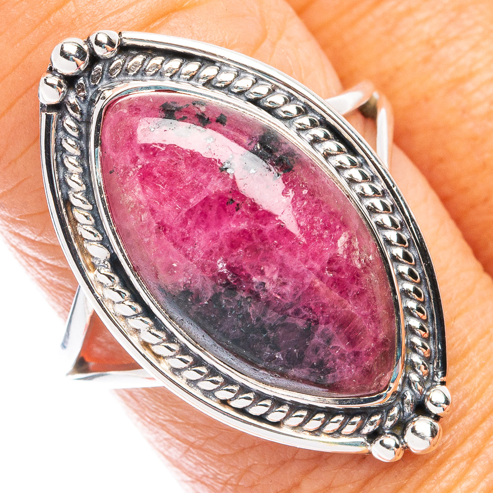 Premium Rhodonite Ring Size 8.75 (925 Sterling Silver) R7663