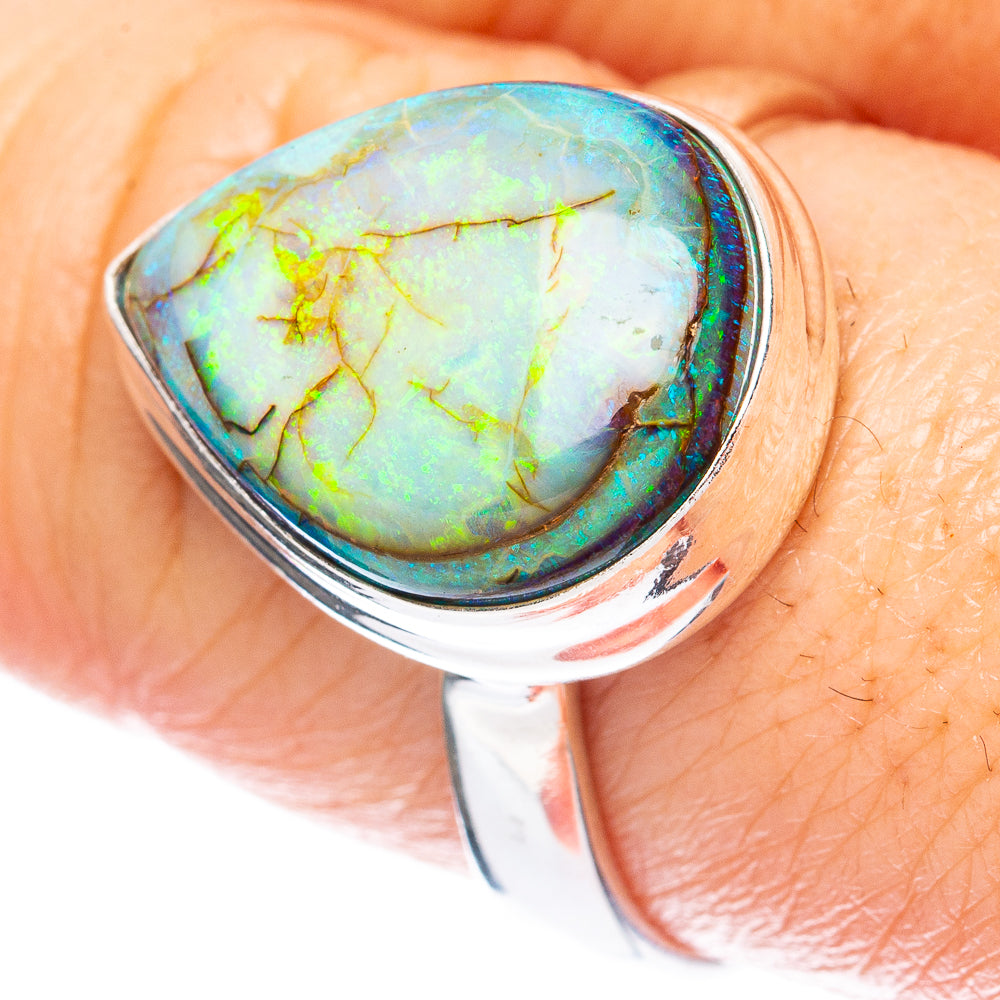Rare Sterling Opal Ring Size 9.25 (925 Sterling Silver) R2836