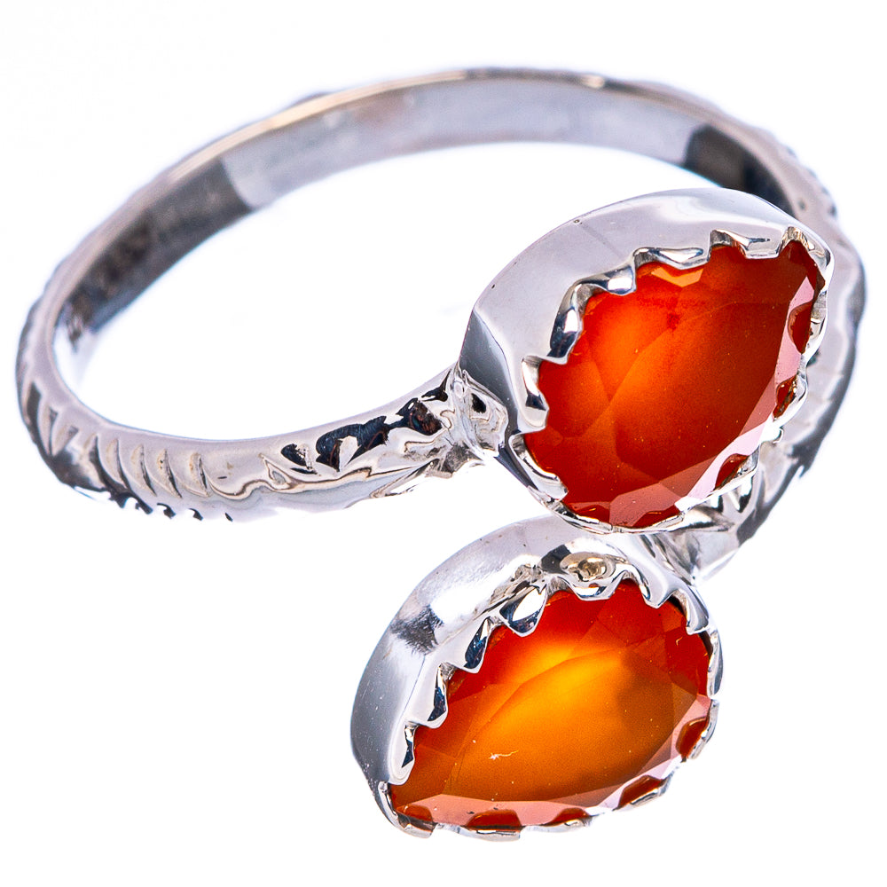 Premium Carnelian Ring Size 7 (.925 Sterling Silver)