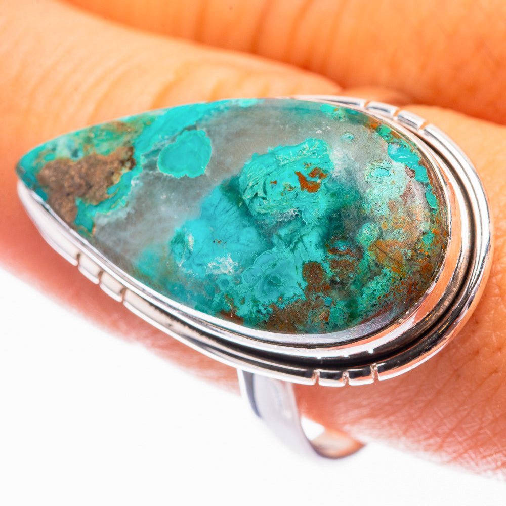 Chrysocolla Ring Size 10.25 (925 Sterling Silver) R142195