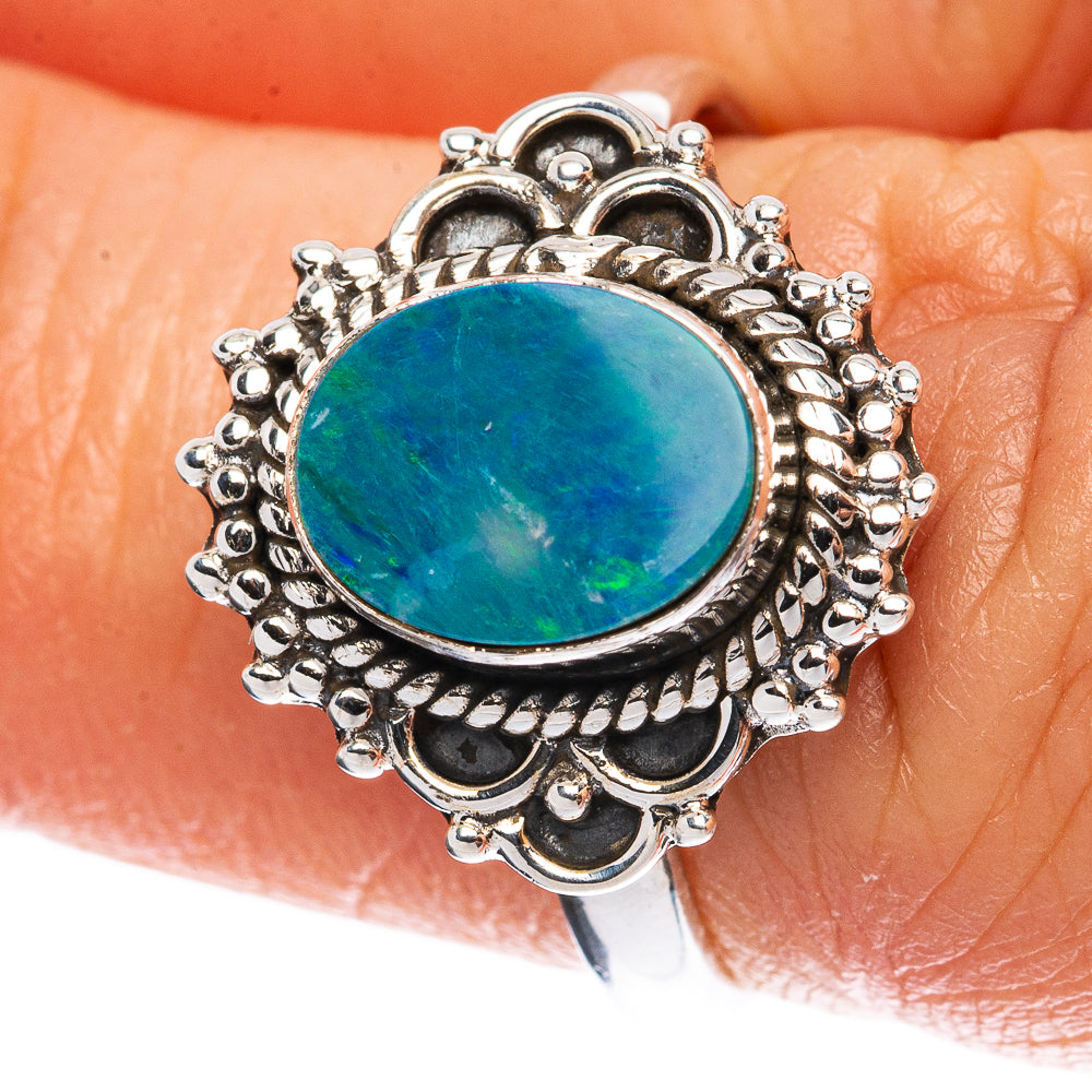 Rare Doublet Opal Ring Size 7 (925 Sterling Silver) R3198