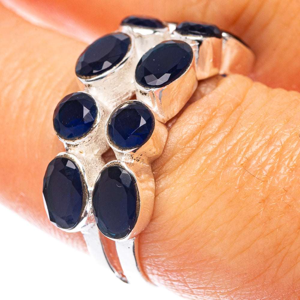 Blue Sillimnate 925 Sterling Silver Ring Size 7.75 (925 Sterling Silver) R5446
