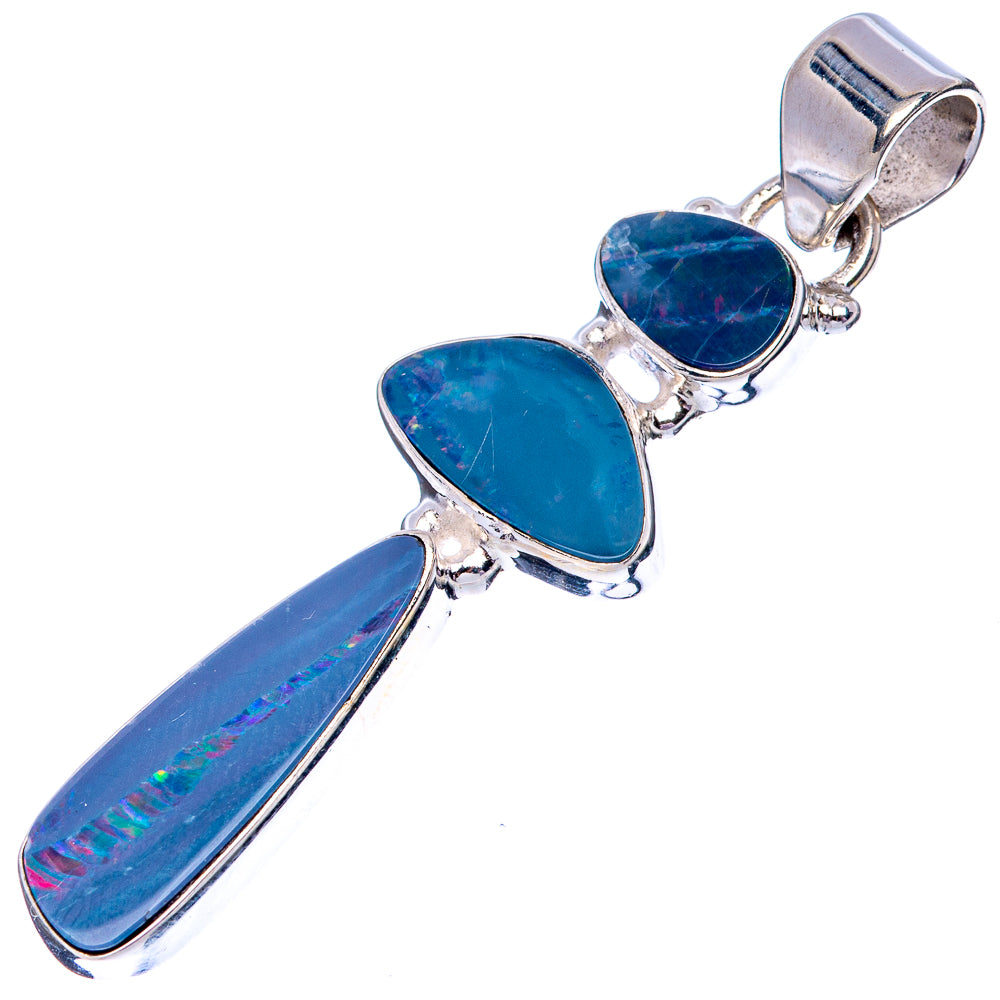 Rare Doublet Opal 925 Sterling Silver Pendant 2" (925 Sterling Silver) P42645
