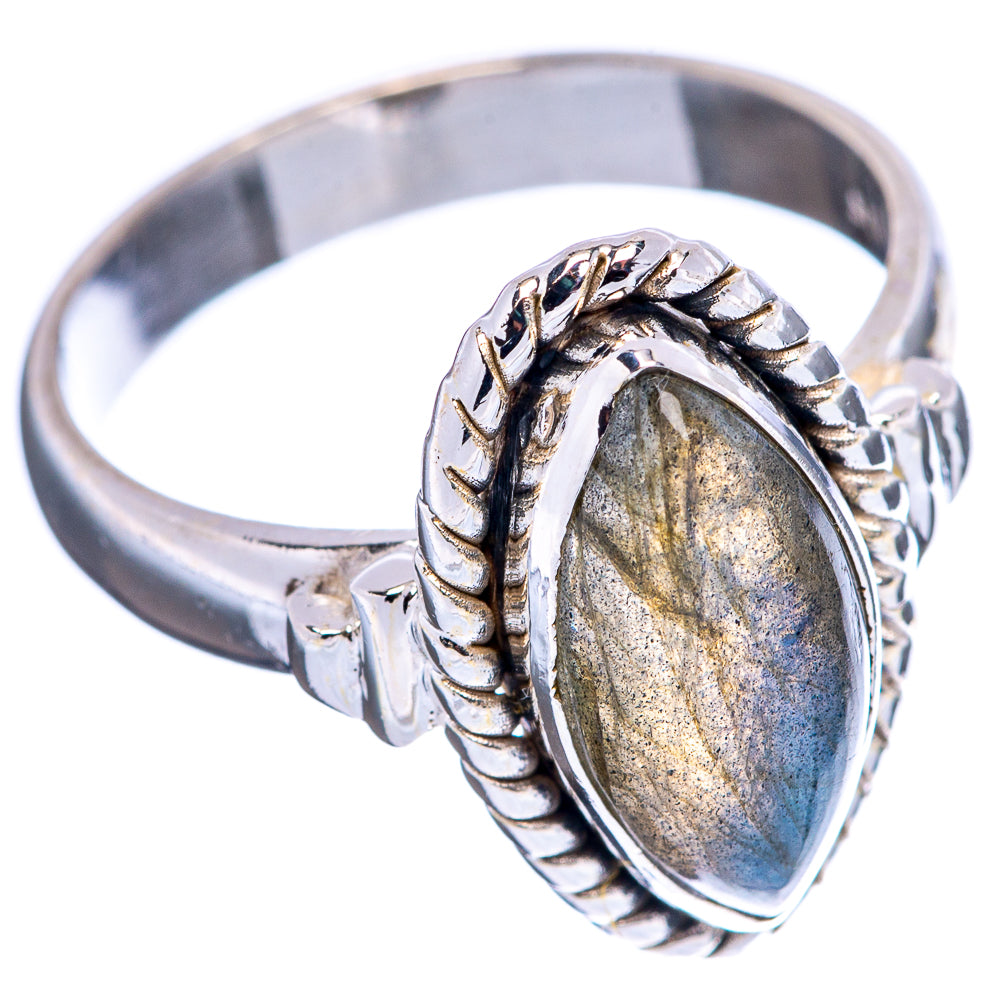 Labradorite Ring Size 7.25 (.925 Sterling Silver)
