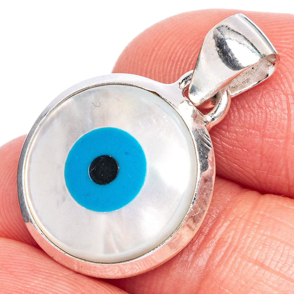 Evil Eye Pendant 1" (925 Sterling Silver) P40213