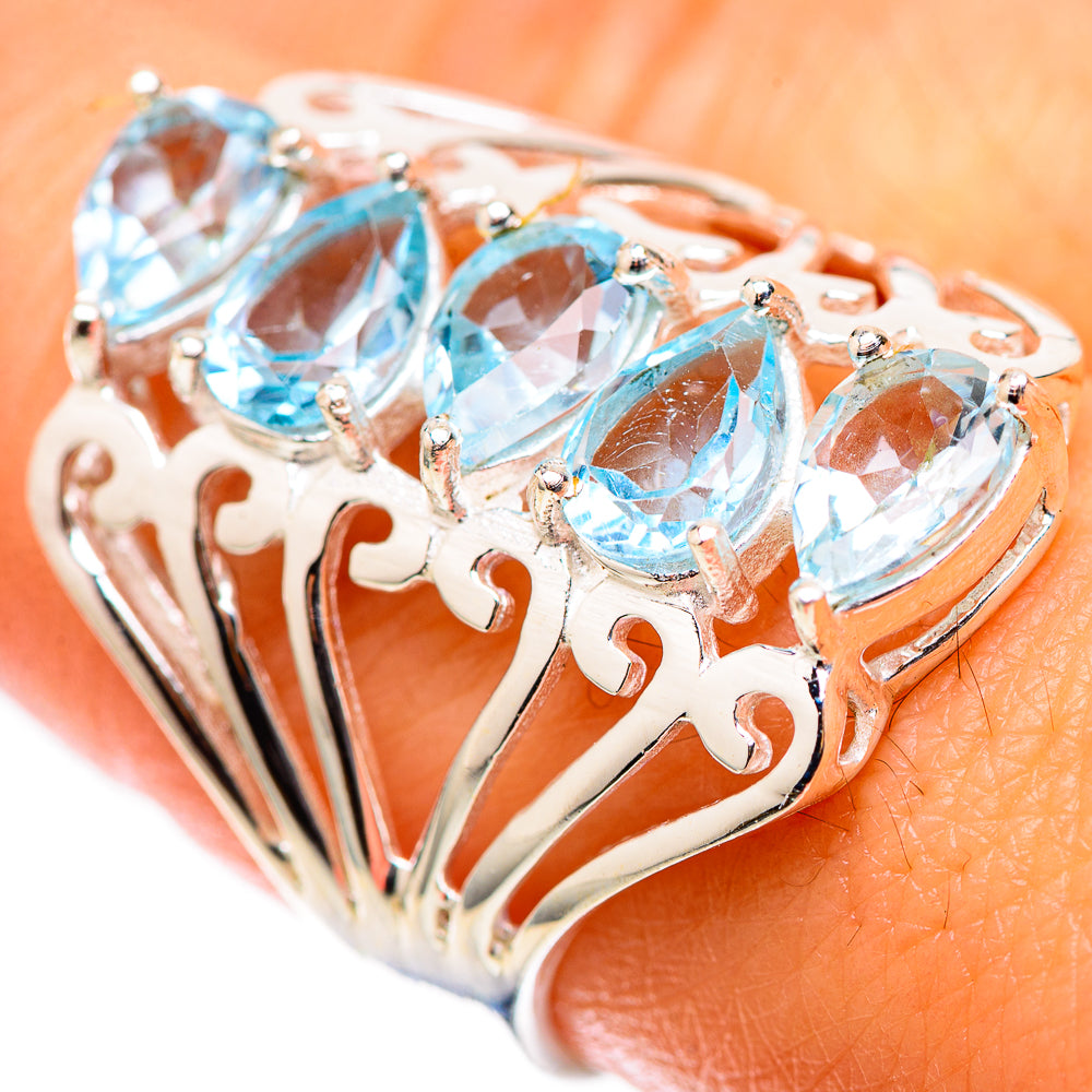 Blue Topaz Ring Size 8.25 (925 Sterling Silver) RING138718