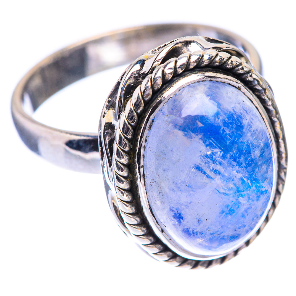 Rainbow Moonstone Ring Size 6.75 (925 Sterling Silver) R140510