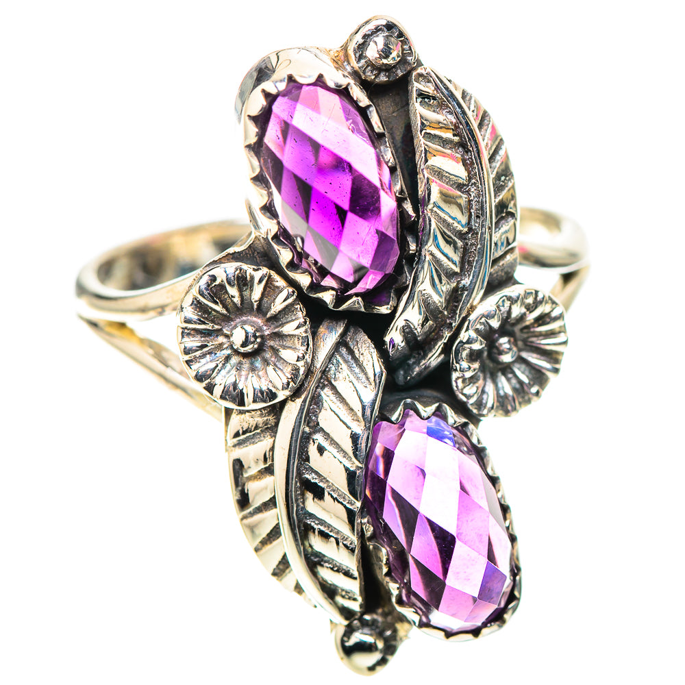 Faceted Amethyst Ring Size 9.75 (925 Sterling Silver) RING138362