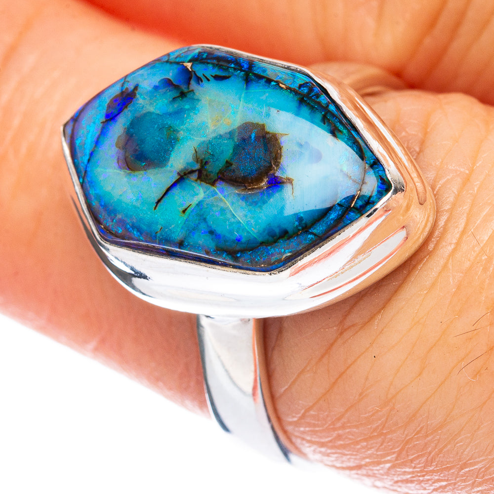 Rare Sterling Opal Ring Size 7.25 (925 Sterling Silver) R2830