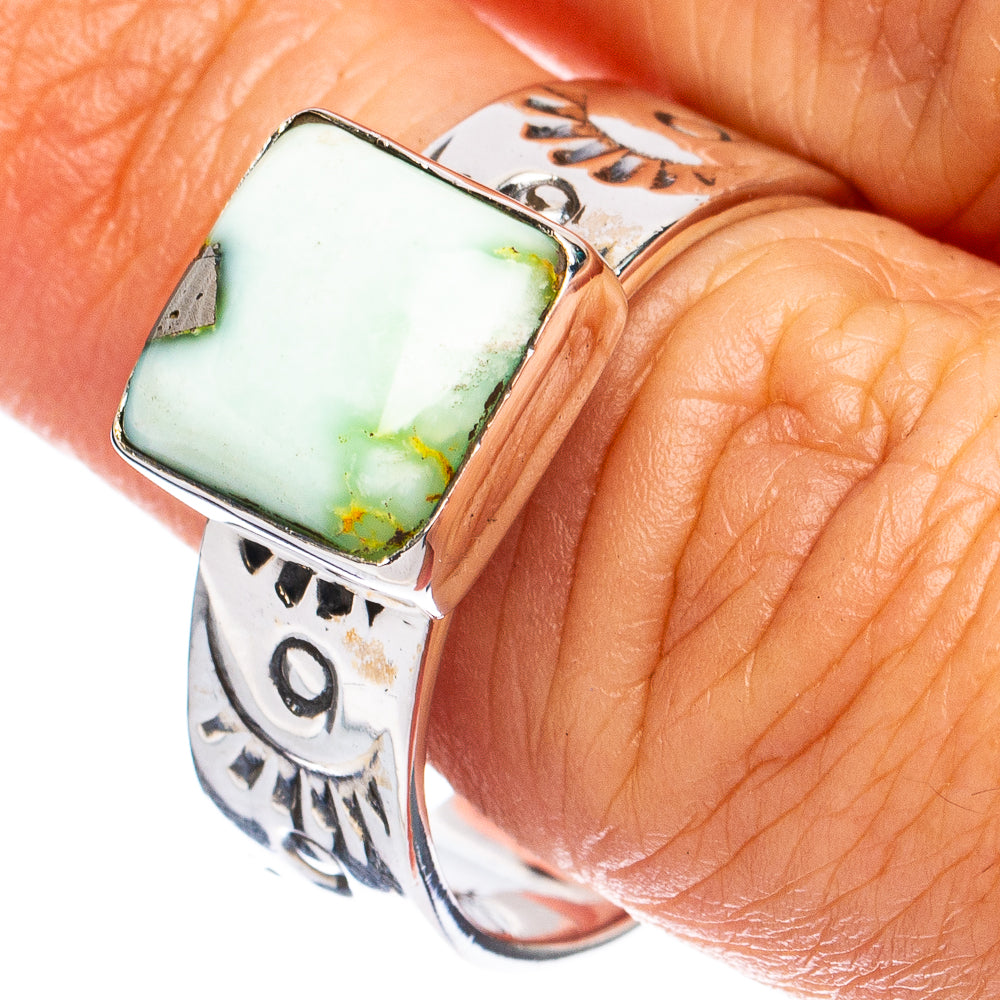 Rare Sonoran Gold Turquoise Ring Size 10 (925 Sterling Silver) R8606