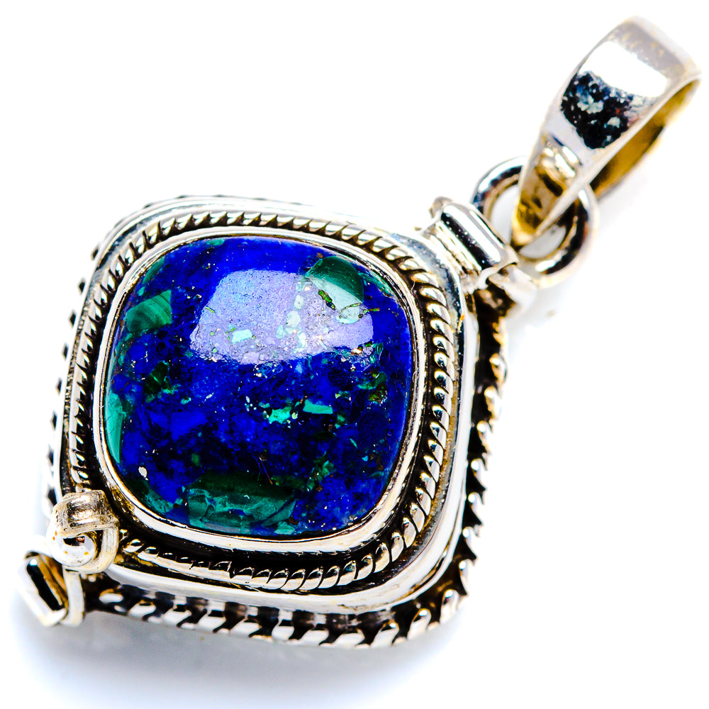 Poison Azurite 925 Sterling Silver Pendant 1 3/8" (925 Sterling Silver) PD38439