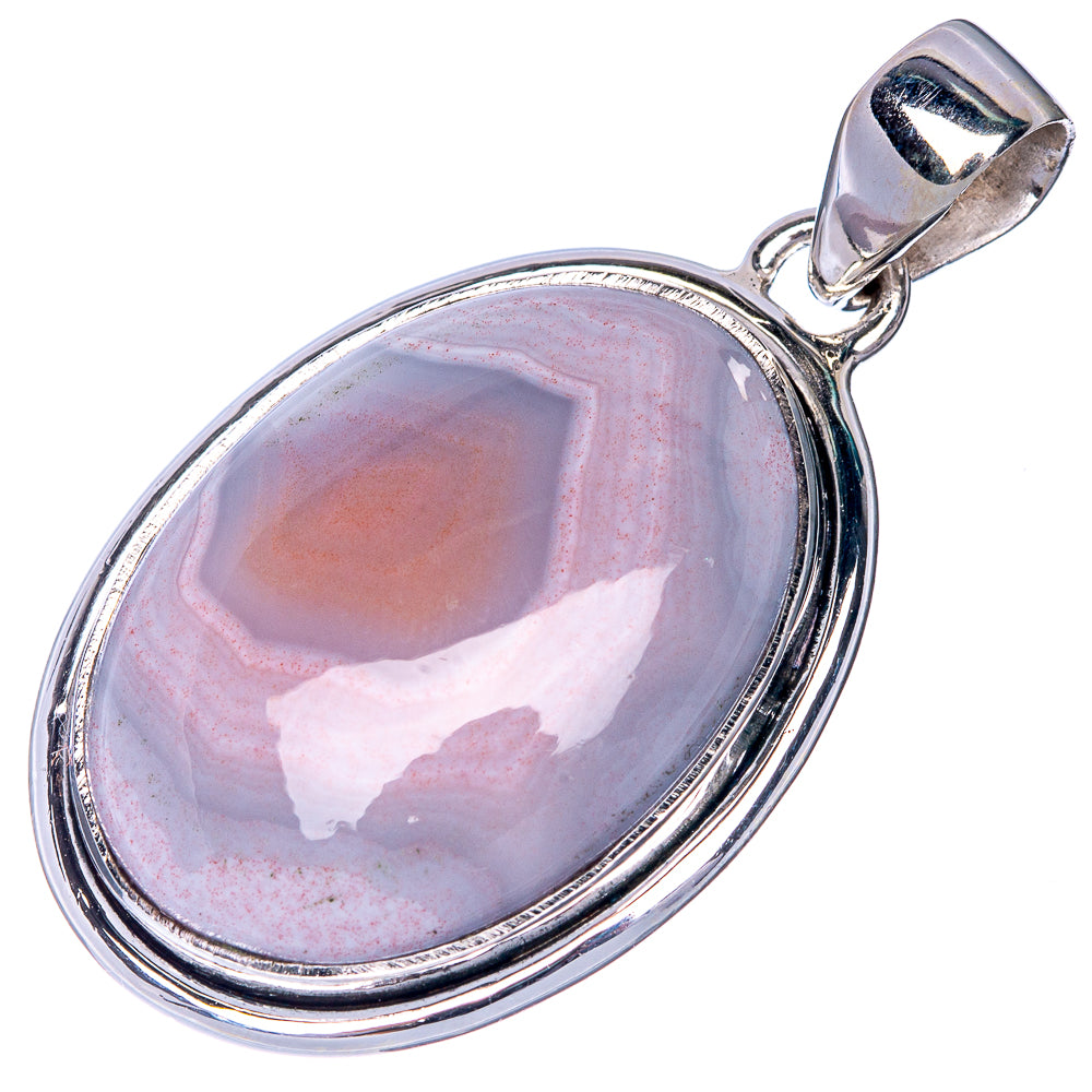 Botswana Agate Pendant 1 1/2" (925 Sterling Silver) P40883