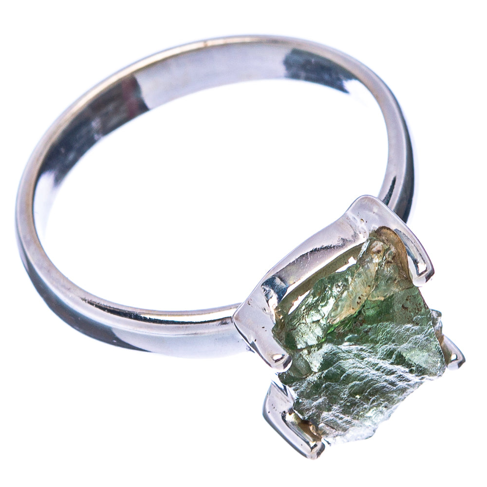 Moldavite Ring Size 5.75 (.925 Sterling Silver)