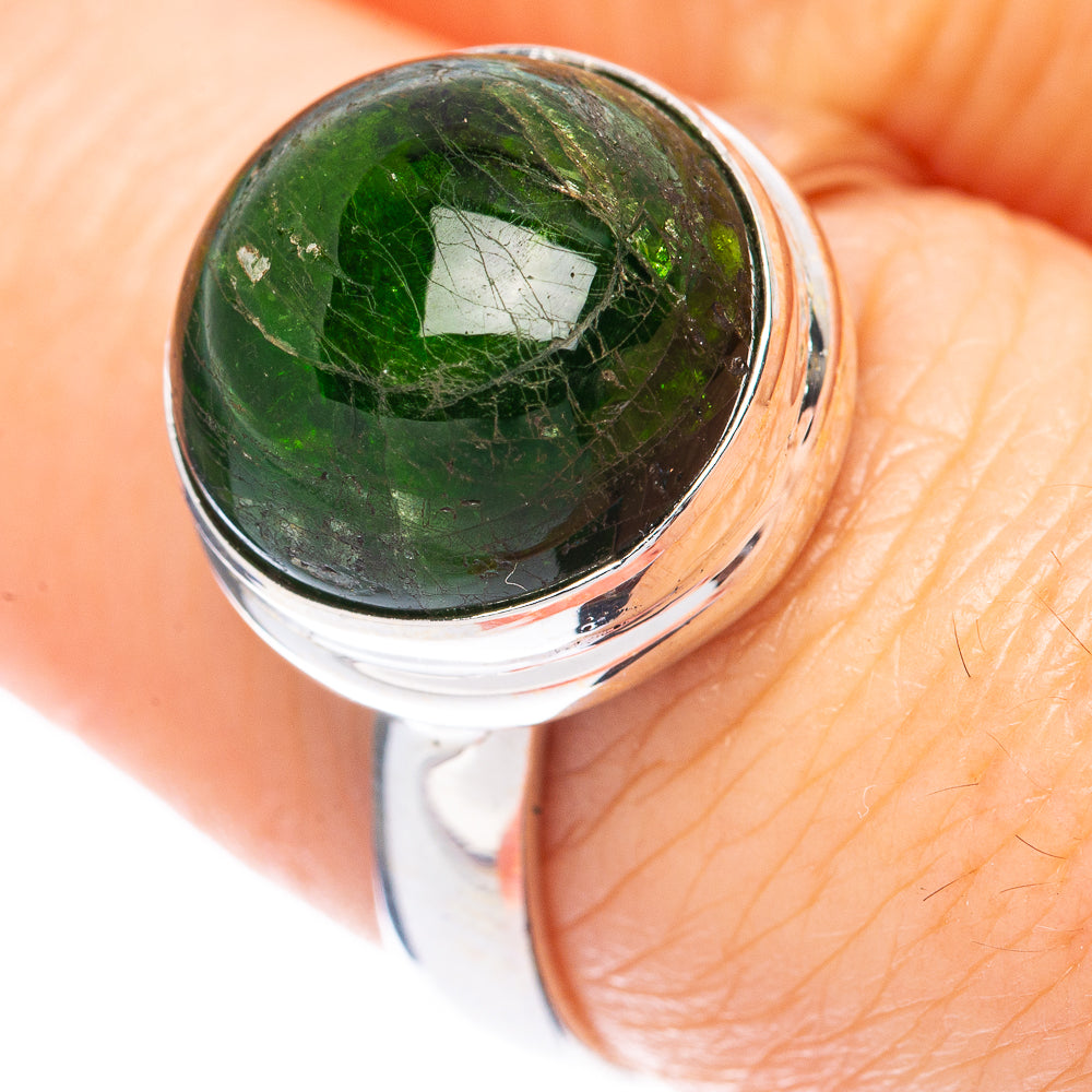 Rare Chrome Diopside Ring Size 7.75 (925 Sterling Silver) R2085