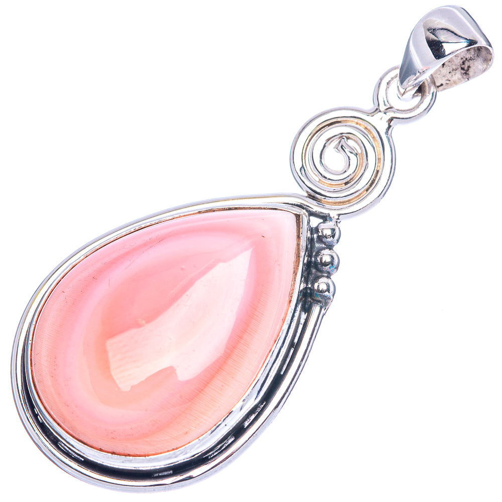 Queen Conch Shell Pendant 1 7/8" (925 Sterling Silver) P41638