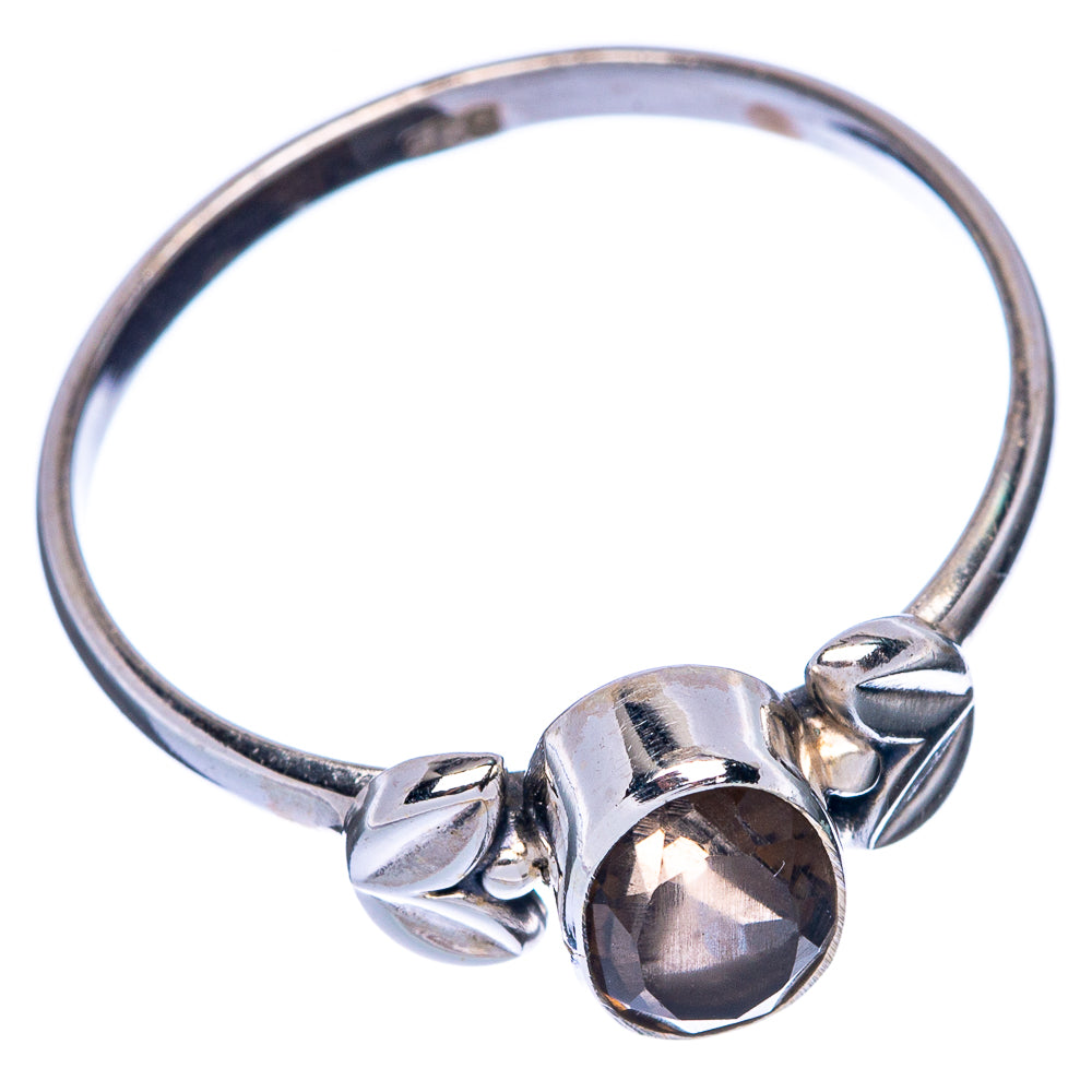 Smoky Quartz Dainty Ring Size 9 (925 Sterling Silver) R145770